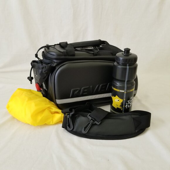 NWT! Revere Waterproof Rigid-Shell Bike Bag w/Side Panniers and Shoulder Strap - Picture 6 of 16
